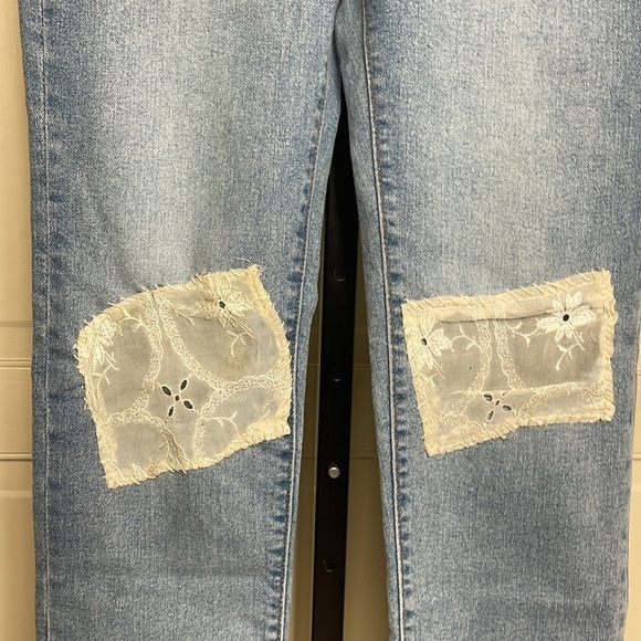 Levi Strauss & Co Women’s “Wedgie Straight” High Rise Patchwork Jeans Size 27 - Picture 3 of 14